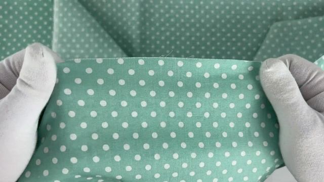 Ткань поплин мелкий горох цв. № 3 Тиффани смотреть онлайн