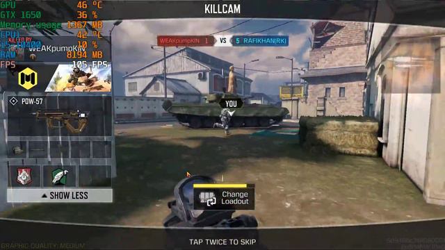 Call of Duty : Mobile Blackout ( Maximum Settings ) in Game 120FPS - i5 10400F + GTX 1650 4GB GDDR6 смотреть онлайн