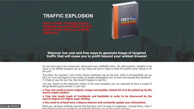 TRAFFIC EXPLOSION 2020 New  INTERNET MARKETING TRAFFIC