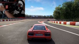 Project Cars 2 gameplay | Test Driving Audi RS with logitech g27 + shifter and buttonbox for pc