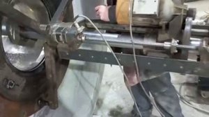 Диаметр 410 мм глубина 400 мм. Расточка отверстия колеса дробильной установки ШКД-7.