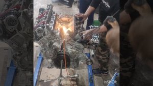 Сборка мотора m278 Mercedes S222