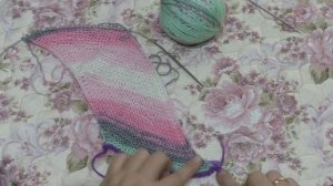 Юбка диагональ спицами. Экспресс мк