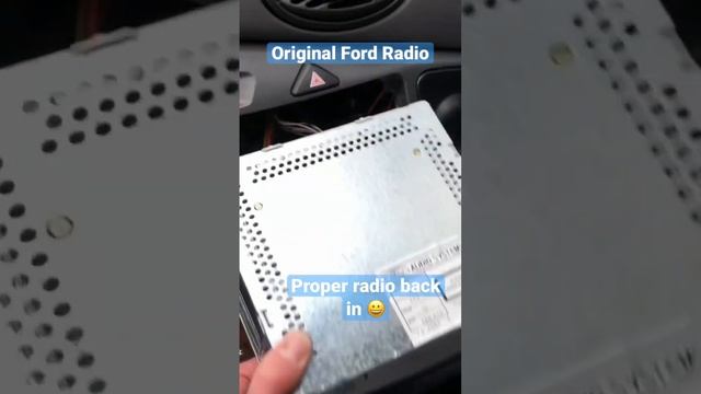 Period correct radio going back in! Bye bye Bluetooth ? #ford #focus #st170 #classiccars #caraudio