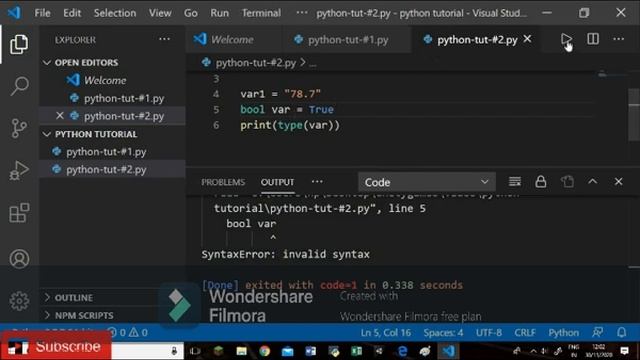 python tutorial -- #3|BASICS OF VARIABLES|variables in python|beginner friendly смотреть онлайн
