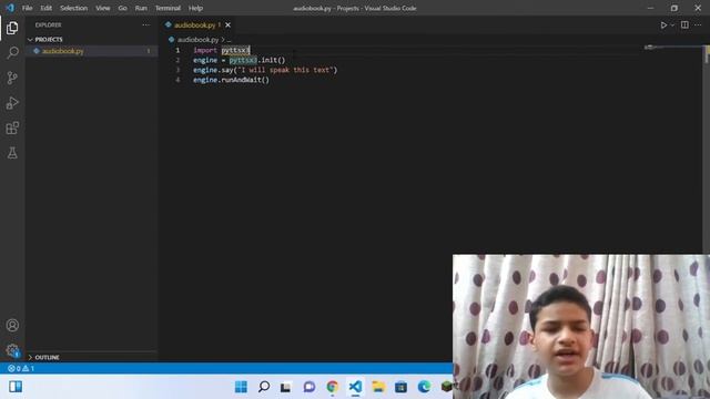 Project 3: Make your Own Audiobook with just 4 Lines of Python | Parth Anand