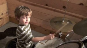 Little Portland Drummer Boy kicks an awesome beat for Tyler Chen & jon Davidson