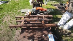 Борона самодельная на беларус(МТЗ)132 Н. На жëсткой сцепке.