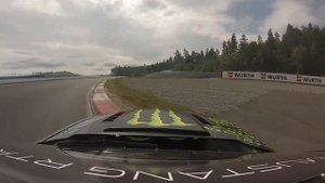 Onboard Monster Energy Ford Mustang Vaughn Gittin Jr Drifting at Gatebil Norway