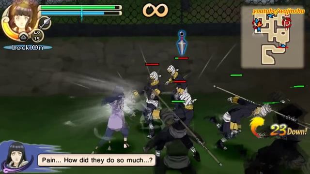 Naruto Shippuden Ultimate Ninja Impact Walkthrough Part 37 Hinata vs Gakido Pain (60 FPS) смотреть онлайн