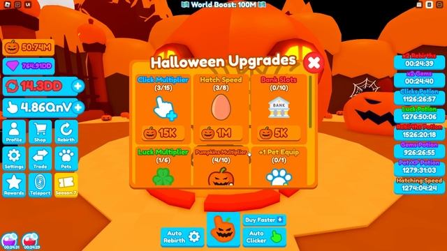 ОБНОВЛЕНИЕ HALLOWEEN ЧАСТЬ 2 В REBIRTH CHAMPIONS X В РОБЛОКС! ROBLOX смотреть онлайн