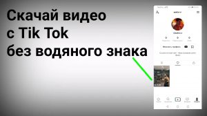 Как скачать видео с Тик Тока без водяного знака