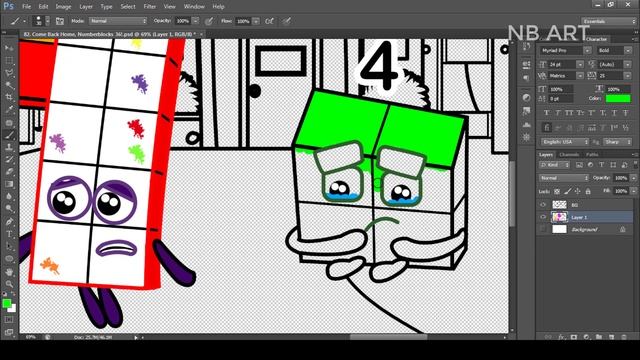 Come Back Home, Numberblocks 36! Numberblocks Fanmade Coloring Story смотреть онлайн