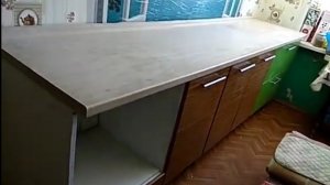 на кухне собрал свою кухню обзор новый кухонный гарнитур разместил тумбы, столешницу и повешал шкафы