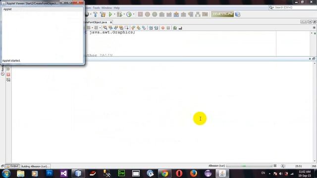 Create Font Object in Java Applet and AWT in Netbeans смотреть онлайн