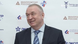 Президент ТПП РФ Сергей Катырин на выставке «ИНЛЕГМАШ-2021»