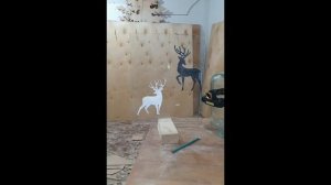 "Олени и ёлочки из фанеры." Декорации к Новому 2023 году!