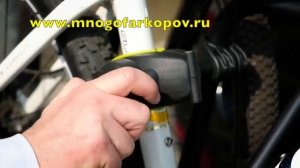 Велобагажник на фаркоп (под американский квадрат) Buzzrack BuzzRunner H3 BRH103 (обзор, установка)