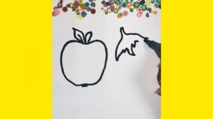 Как нарисовать Фрукты ??# Учимся рисовать # Просто рисуем # How to draw fruit