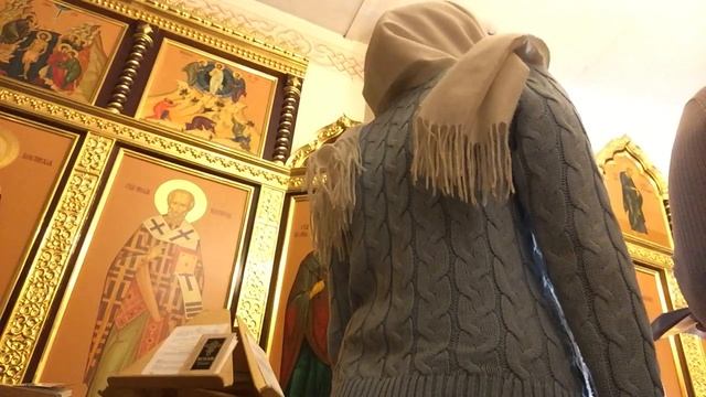 Первый день на клиросе поем Литургию. Репетиция.     #клирос#
