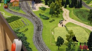 Макет "Угольные перевозки", железная дорога 180х100 см, масштаб 1:87