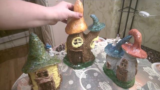 сказочный городок. Много детских домиков- ночничков смотреть онлайн