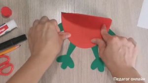 Объёмная поделка. Веселая лягушка. Творчество с детьми