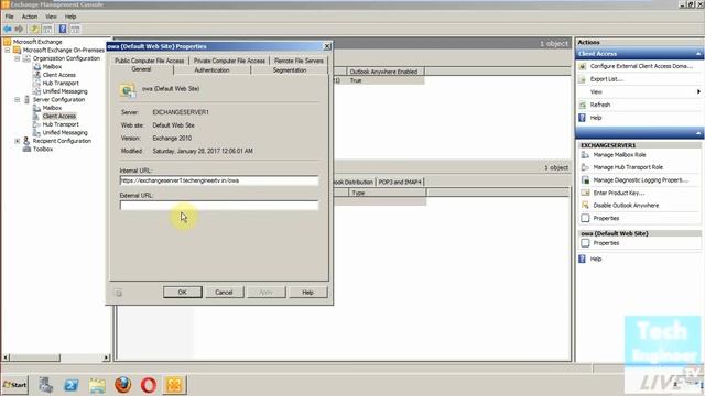 Configure OWA (Outlook Web App) in Exchange Server 2010 смотреть онлайн