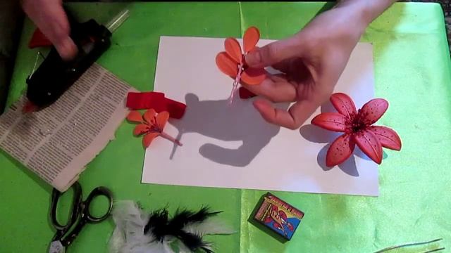 Цветы из ткани своими руками Лилия фантазийная, заколка для волос 5 часть смотреть онлайн