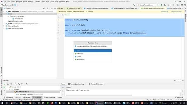 Java Web Servlet 0543 【掌握】ServletContainerInitializer