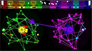 Core Destruction × Line Battle - in Algodoo