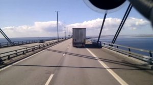 По мосту из Швеции в Данию.