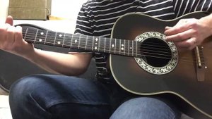 Ovation Custom Balladeer Model 1612 USA made acoustic electric guitar