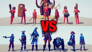 TRIBAL TEAM vs PIRATE TEAM | TABS TOURNAMENT - Totally Accurate Battle Simulator