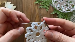ЁЛОЧНЫЙ ШАР. Вяжем вместе КРЮЧКОМ. CHRISTMAS TOY crochet.