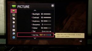 LG LF5800 HDTV settings for gaming