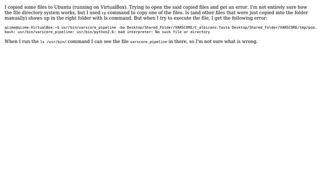 Ubuntu: "No such file or directory", but the file exists смотреть онлайн