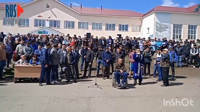 Сходы "нациков"-Хабиров - начало схода .Темясово Баймак  Аскарово Учалы Башкортостан