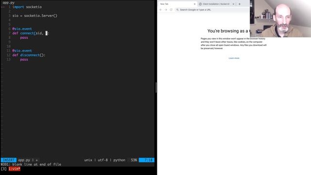 Quick Socket.IO Tutorial, Part 1: A Basic Python Socket.IO Application