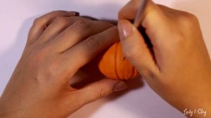 Свеча  Тыква-Светильник Джека ПОЛИМЕРНАЯ ГЛИНА мастер-класс DIY ХЕЛЛОУИН