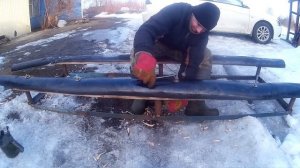 Сани для Бурана для перевозки бревен (часть 4) Или метель вмешалась в планы...