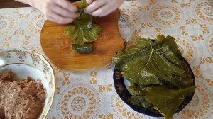 САМОЕ ПРОСТОЕ ПРИГОТОВЛЕНИЕ ДОЛМЫ ИЗ ВИНОГРАДНЫХ ЛИСТЬЕВ