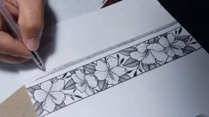 Armband Flower Tattoo Drawing #AmrbandFlowerDesign #FlowerTattooDesign