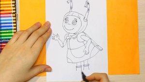 Как нарисовать Милу! Раскраска Мила! Лунтик! Божья коровка | How to Draw Mila | Ladybug