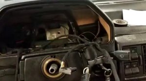 Установка приборной панели в Ауди 100 от Ауди 200