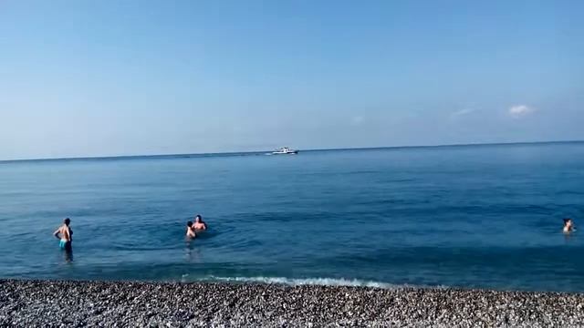 Абхазия. Пицунда, пляж | Abkhazia. Pitsunda, beach