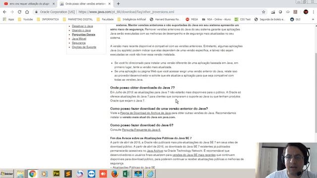 erro cns requer utilização do plugin java 1.5.0 Como Resolver Pt2 - 2019 #conectividadesocial #java смотреть онлайн