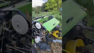 Мини прессподборщик и мотоблок