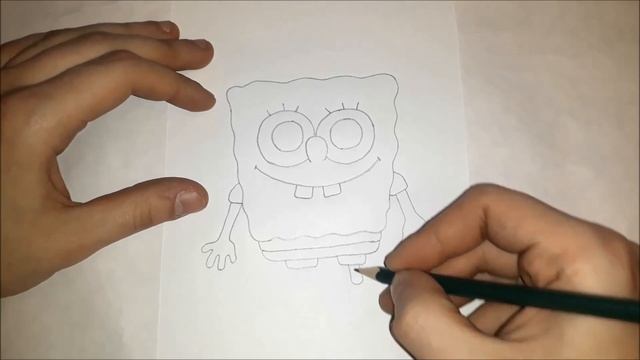 Как нарисовать кавайного Спанч Боба? РИСУНКИ ДЛЯ ДЕТЕЙ смотреть онлайн