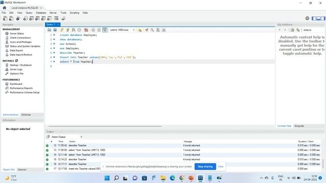 Insert Command  In MySQL Workbench #database #mysql #sql #mysqlworkbench
